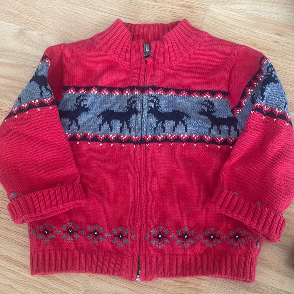 Toddler Fair Isle Apres Ski Sweater Set bundle, 3 pcs, size: 18 mo - Picture 8 of 9